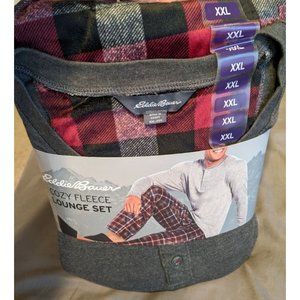 Eddie Bauer Men's 2-Piece Fleece Sleep Pajama Set XXL NWT